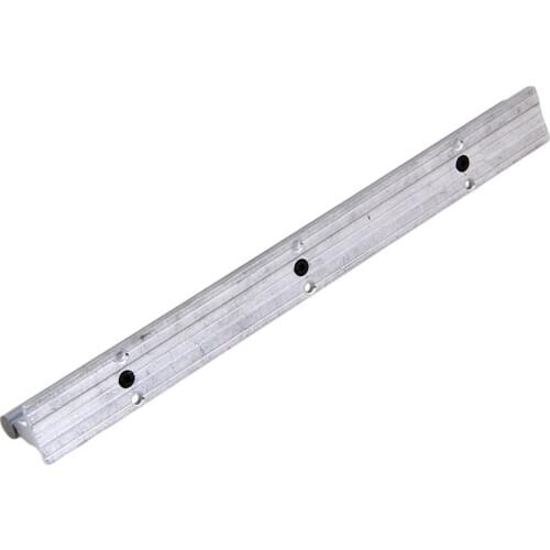 SBR12 Silver L300mm Linear Bearing Rail Guide Aluminum & Steel with 12mm Dia Shaft for CNC Machine