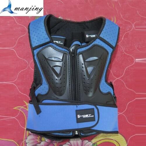 Blue Model 4-15 Years Children Youth Motocross ATV DH Student Roller Skating Body Armor Suits Sport Knee Elbow guard Combination