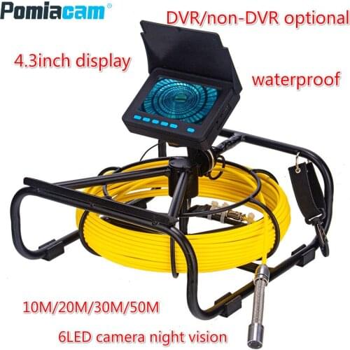 4.3inch Pipeline-Drain-Video-Inspection Camera System For Piprline Drain Cleaner 8500ma Battery With 6 Led Night Vision