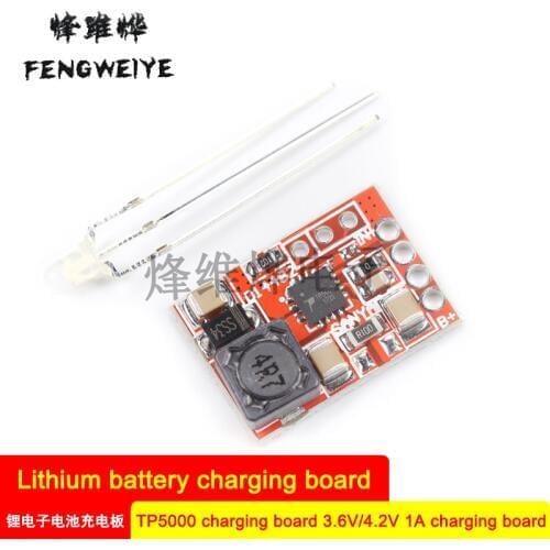 TP5000 charging board 3.6/4.2V lithium ion battery lithium iron phosphate battery 1A charging board
