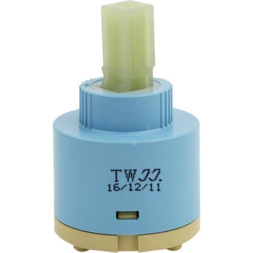 TWJJ 40 mm Ceramic Cartridge for Single Lever Faucets Bath/ Kitchen light blue