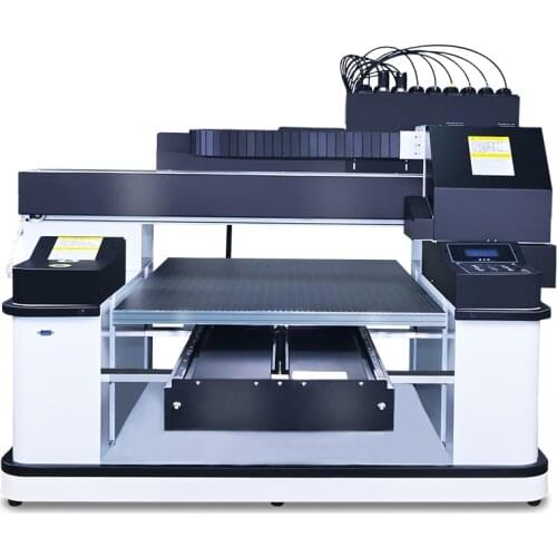 A1 6090 UV Printer with Three XP600 Printhead 12 Colors Automatic Inkjet Flatbed Printer For Phone Case Acrylic Printing Machine