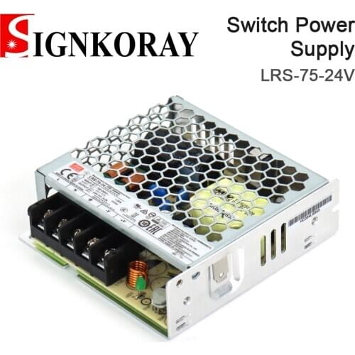 SIGNKORAY MeanWell Switch Power Supply LRS-75 5V 12V 24V 14A 6A 3.2A use for CNC Router Engraving Machine