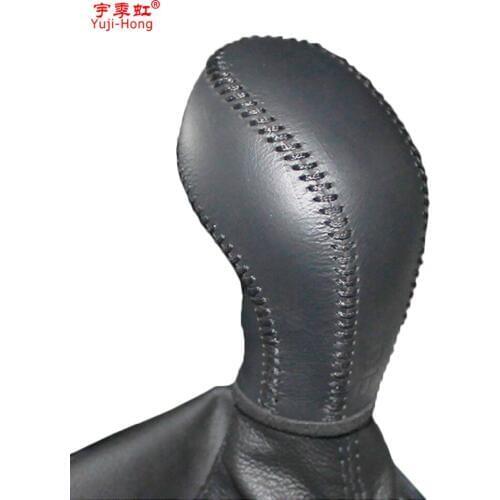 Yuji-Hong Car Gear Covers Case for Buick Excelle GT / XT Manual Shift Collars Genuine Leather Car Styling Hand Stitched Cover
