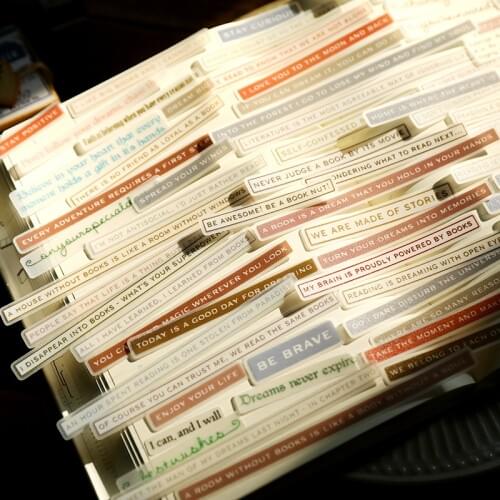 ZFPARTY Short Sentence Stickers for Scrapbooking DIY Projects/Photo Album/Card Making Crafts