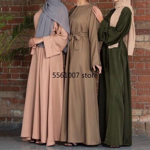 Long Sleeve Elegant Dress Women Abaya Dubai Caftan Robe 2021 Turkey Malaysia Islamic Clothing Djellaba Moroccan Kimono Boubou