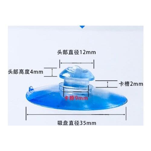 014 Home storage suckers Mushroom head PVC vacuum strong transparent suction cup for kitchen daily necessities 35MM