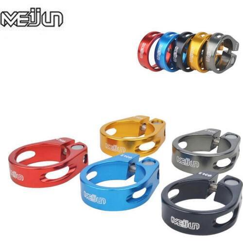 1PCS 34.9mm Ultralight Aluminum Alloy Mountain Bikes Folding Bicycles Seat Post Clamp For 30.4 30.8 31.6mm Seatpost Tube Clip