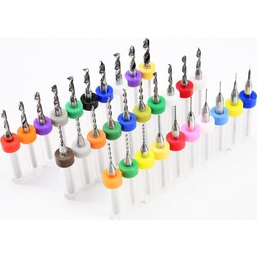 10pcs/Set 3.1mm to 4.0mm PCB Mini Drill Bit Tungsten Steel Carbide For Print Circuit Board CNC Drill Bits Machine