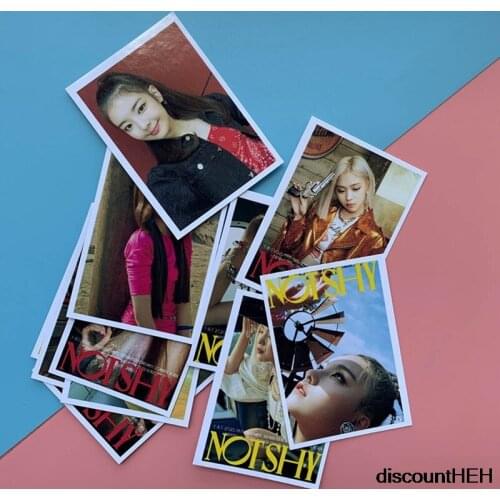 16Pcs/Set ITZY New Album Not Shy Photo Card Postcard LOMO Card Star Cheer Card