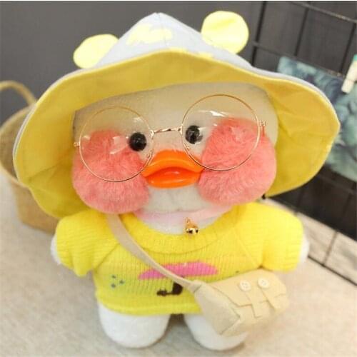 30cm Cartoon Cute LaLafanfan Cafe Duck Plush Toy Stuffed Soft Kawaii Doll Animal Pillow Birthday Gift for Kids Children