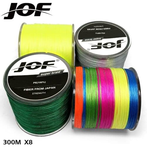 8 Strands 300M Super Strong Japan Multifilament PE Braided Fishing Line 22 31 39 43 52 61 78LB