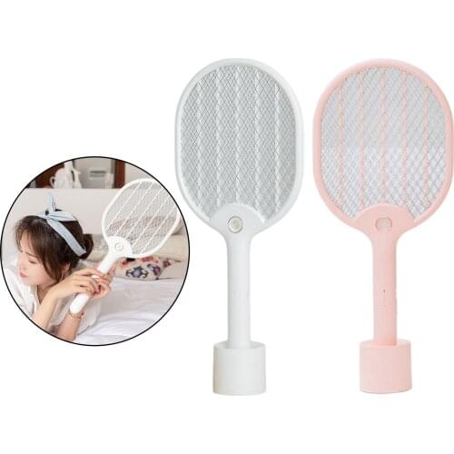 Fly Killer Electric Mosquito Swatter Bug Zapper Racket Bat USB Rechargeable