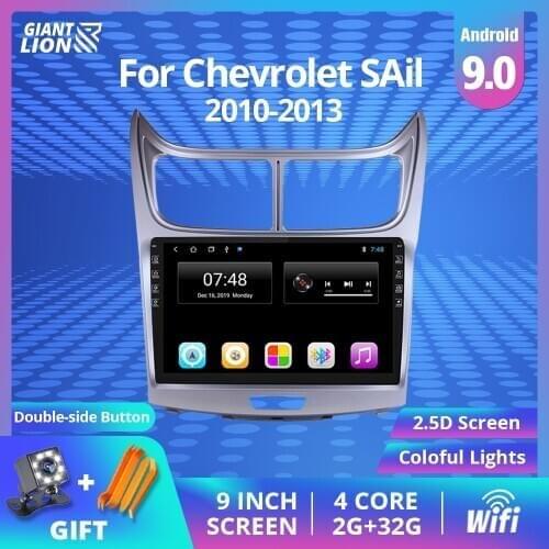 2din Android 9.0 Car Radio For Chevrolet Sail 2010-2013 Car Multimedia Video Player Navigation Gps Car Stereo 2din Autoradio DVD