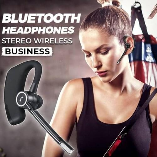 Bluetooth Earphone Wireless Headphone Handsfree Driving Call Business Car Headset Sports Stereo Music Earbuds for iPhone Xiaomi