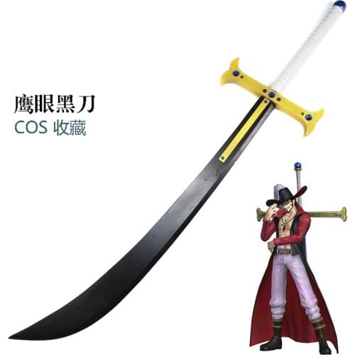 One Piece Dracule Mihawk Black Sword Yoru Cosplay Prop for Halloween Christmas Party Masquerade Anime Shows Cosplay performance