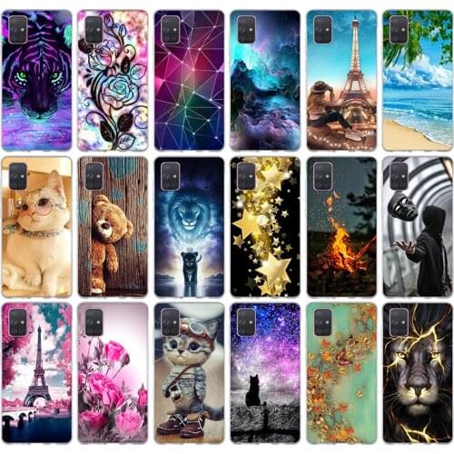 Case For Samsung galaxy A71 Cover Soft Silicone Back Cover For Samsung A71 A715F Case Coque Fundas For Samsung galaxy A71 6.7"