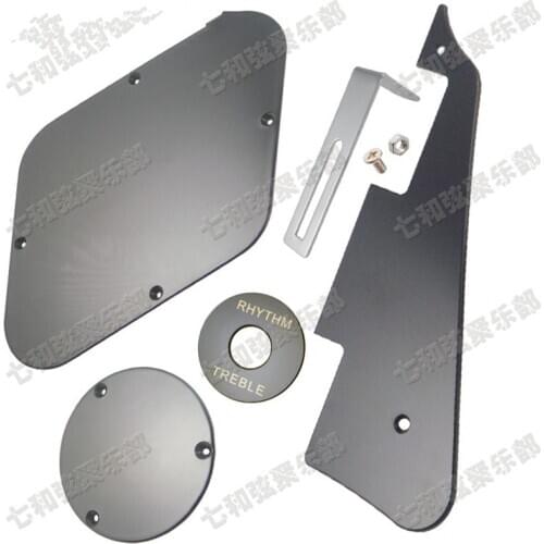 Black Guitar Pickguard Cavity Cover Switch Cover Pickup Selector Plate Scratchplate Pickguard Support Bracket guitar accessories
