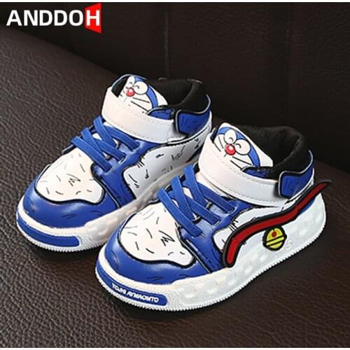 Size 21-30 Children Winter Warm Cotton Shoes Boys Girls Kids Plus Thickened Fleece Sport Sneakers Baby Non-slip Toddler Shoes