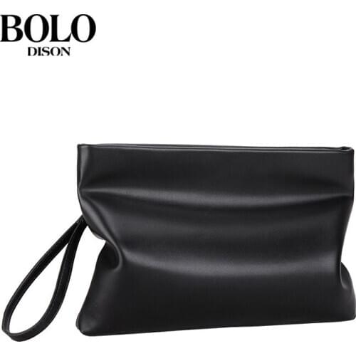 Mens Day Clutch Soft Envelop Bag Big Capacity Handbag Messenger Bag Male Travel Bag Casual Tote