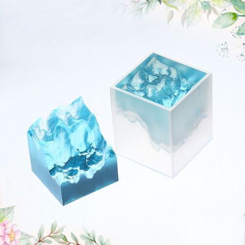 Double-side Snow Mountain Mold Epoxy Resin Silicone Mold Micro Landscape Craft Micro Landscape Accessories Jewelry Making