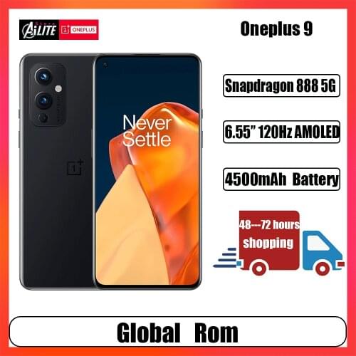 Global ROM OnePlus 9 5G Smartphone Snapdragon 888 6.5inch 120Hz Fluid AMOLED Display Hasselblad Camera Fast charging 65W 4500mah