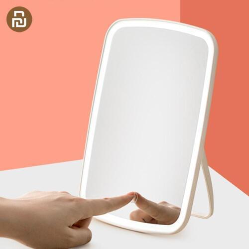 Jordan Judy Upgrade Makeup Mirror Adjustable Color Temperature Desktop LED Light USB Charging Folding Touch Dimmable Lamp