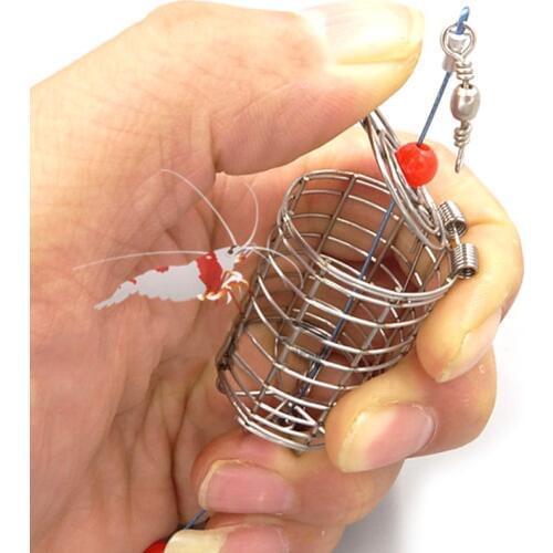 Stainless Steel Dry Spinach Feeding Cage Fish Tank Aquarium Shrimp Bait Feeder C63B