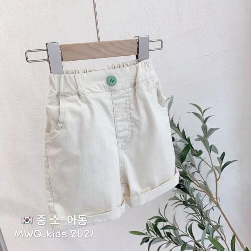 Baby Short Pants 2021 Summer Baby Boys Girls Casual Cotton Solid Beige Shorts Korean Loose Kids Summer Pants Childrens Shorts