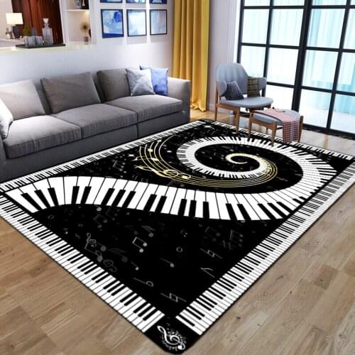 Creative piano 3D Print Kitchen Carpet Living Room Decor Rug Kids Room Play Rug Bedside Floor Mat Water Absorption soft Foot Rug