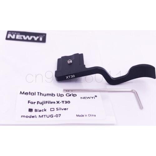 Mini Lightweight Camera Hand Thumb Up Grip Plate Black for Fuji XT30 XT-30 Camera
