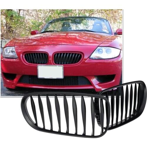 Matt Black Front Bumper Sport Kidney Grille Fit for BMW Z4 E85 E86 2003-2008 Grill