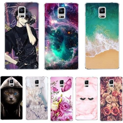 Soft Silicone Case For Samsung Galaxy Note 4 Cover Cute Pattern Fashion Soft TPU Case For Samsung Note 4 Note4 Bumper Coque Etui