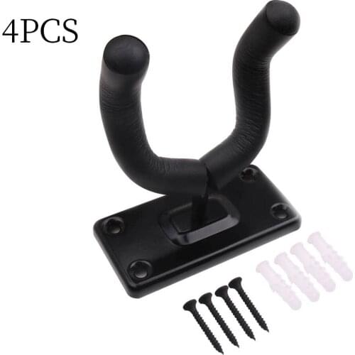 4pcs Wall Mount Guitar Hook Metal Holder for Acoustic Home Musical Instrument Bracket Tool
