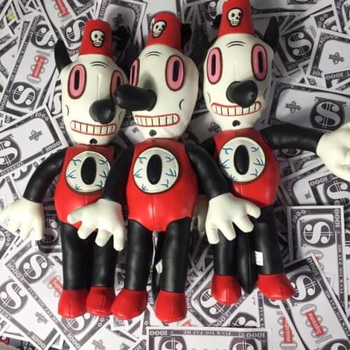 Gary baseman Toby PU Leather Doll 35 Cm Stance Doll Plush Toy new 1pcs