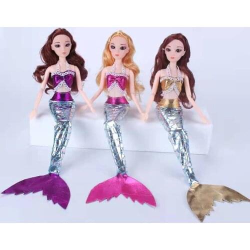 1/6 BJD Doll Clothes Mermaid Dress For Barbie Clothes Bra Fishtail Skirt Dresses Swimwear 11.5" Dolls Accessories Kids DIY Toys