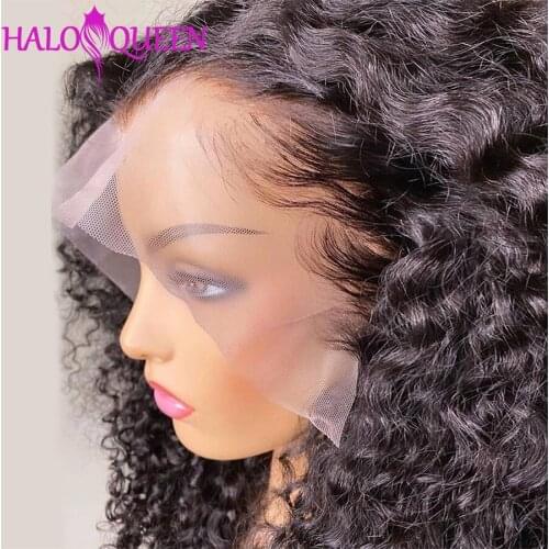 13x4 Deep Wave Frontal Wig Human Hair Lace Front Wigs for Black Women Brazilian Deep Wave Lace Front Wigs 180% Density Remy