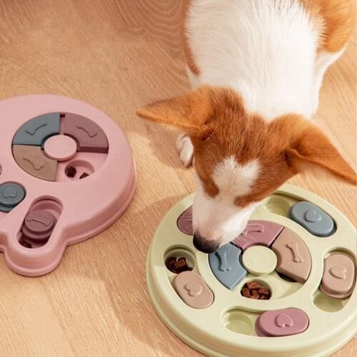 Puzzle Pet Feeder Increase IQ Dog Slow Eating Toy Puppy Interactive Feeding Food Dispenser Bowl Cat Training Games Fun Bowls