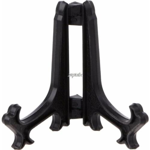 Mini Plastic Coin Medal Gem Badge Golf Post Card Easels Coin Display Stand Display Plate Holders Black/White Z17 Drop ship