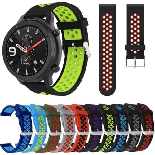 For Xiaomi Amazfit Bip BIT youth Smart Watch Wrist 20mm Bracelet for Huami Amazfit GTS / GTR 42mm Watchband Silicone Band