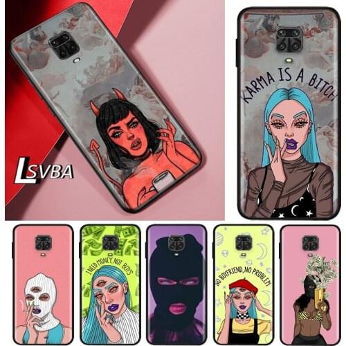 Sexy Devil Woman For Xiaomi Redmi Note 10S 10 9 9S 9T 8T 8 7 6 5 Pro Max 5A 4X 4 5G Soft Silicone Phone Case