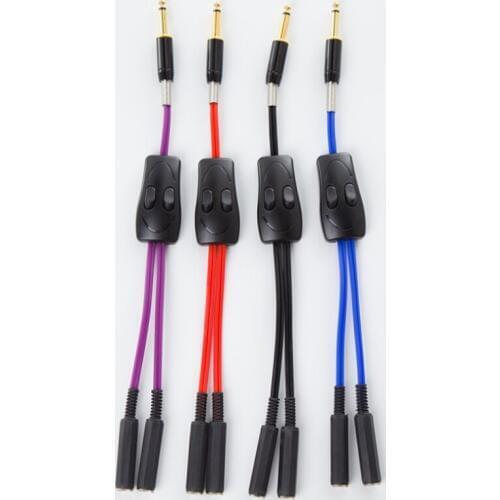 Tattoo Clip Cord dual interface Top Grade Wire Cord 2 in 1 for Machine Gun Power Supply