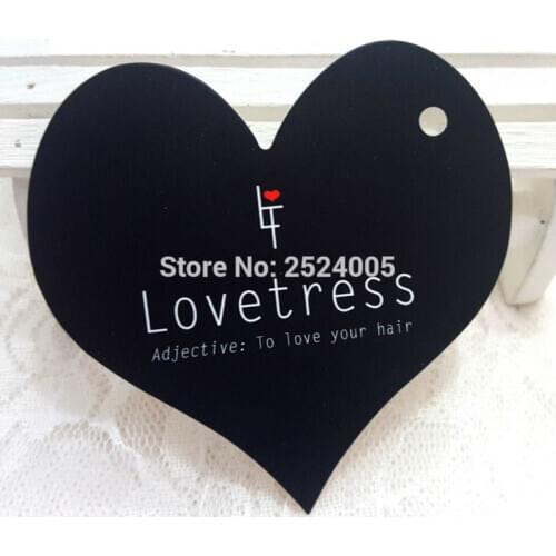Cute heart-shaped hang tag/custom shape cutting tags/dress paper hang tag/garment tags printing/clothing printed label/400 gsm