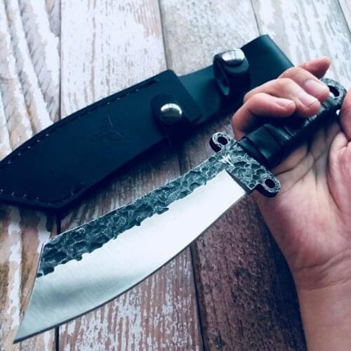 Outdoor Handmade Very Sharp Army Hunting Knifes High Hardness Fixed Blade Tactical Survival Gear Straight Knife Camping Knives