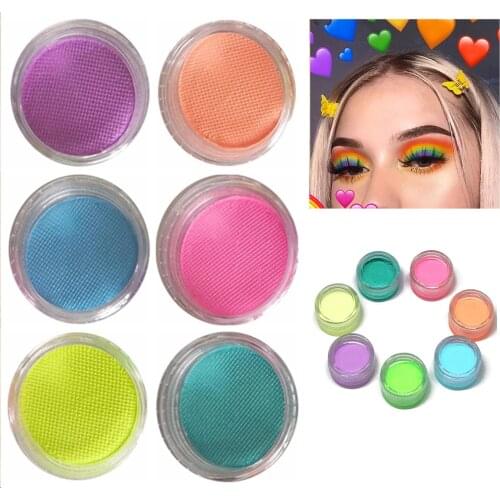 Eyeshadow Glow in Dark Fluorescent Eyeliner Cream Face Body Paint New UV Fluorescent Aqua Liner New Multicolor Eye Makeup