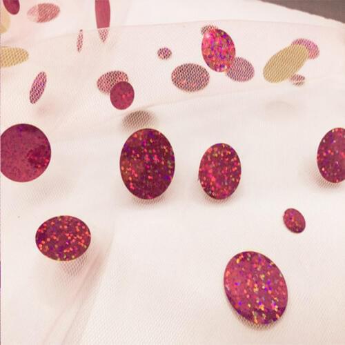 1.6*1 Yard Sequins Fabric DIY Craft Ankara Fabric Sewing Wedding Dress Birthday Party Princess Skirt Stage Clothing Home Decor