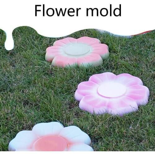 Path Maker DIY Concrete Mold Step Stone Cement Paving Landscape Floor Tile Pavement Mould for Garden Yard Pathway M68E