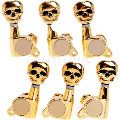 Tuning Pegs Tuners Silver Chrome Gold Black 3L3R Machine Heads Keys for Electric Acoustic Guitar Parts