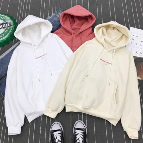 Women Hoodie Harajuku clothing color tops hoody Sweatshirt Loose Street para Hip Hop thrasher black clothes vintage Hoodies