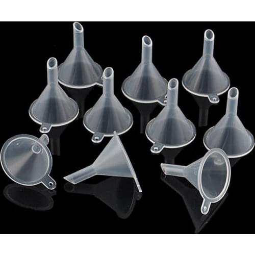 10Pcs Small Plastic For Perfume Diffuser Bottle Mini Liquid Oil Funnels